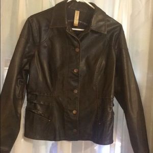 Faux Leather Jacket
